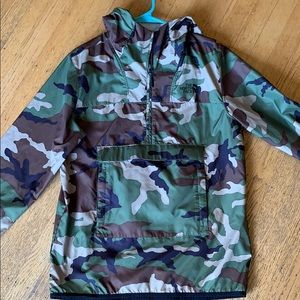 North Face Camo Windbreaker